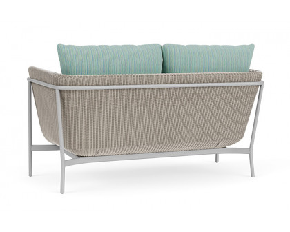 Lloyd Flanders™ Solstice Loveseat  - Linen, Metallic Silver