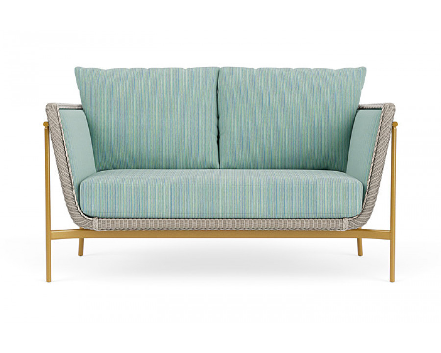 Lloyd Flanders™ Solstice Loveseat  - Linen, Metallic Gold