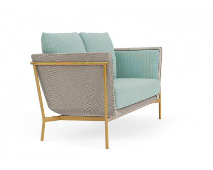 Lloyd Flanders™ Solstice Loveseat  - Linen, Metallic Gold