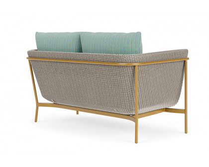 Lloyd Flanders™ Solstice Loveseat  - Linen, Metallic Gold