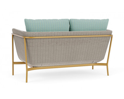 Lloyd Flanders™ Solstice Loveseat  - Linen, Metallic Gold