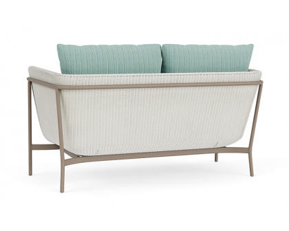 Lloyd Flanders™ Solstice Loveseat  - Matte White, French Beige