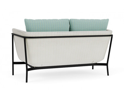 Lloyd Flanders™ Solstice Loveseat  - Matte White, Ebony