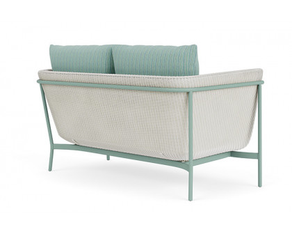 Lloyd Flanders™ Solstice Loveseat  - Matte White, Sea Glass