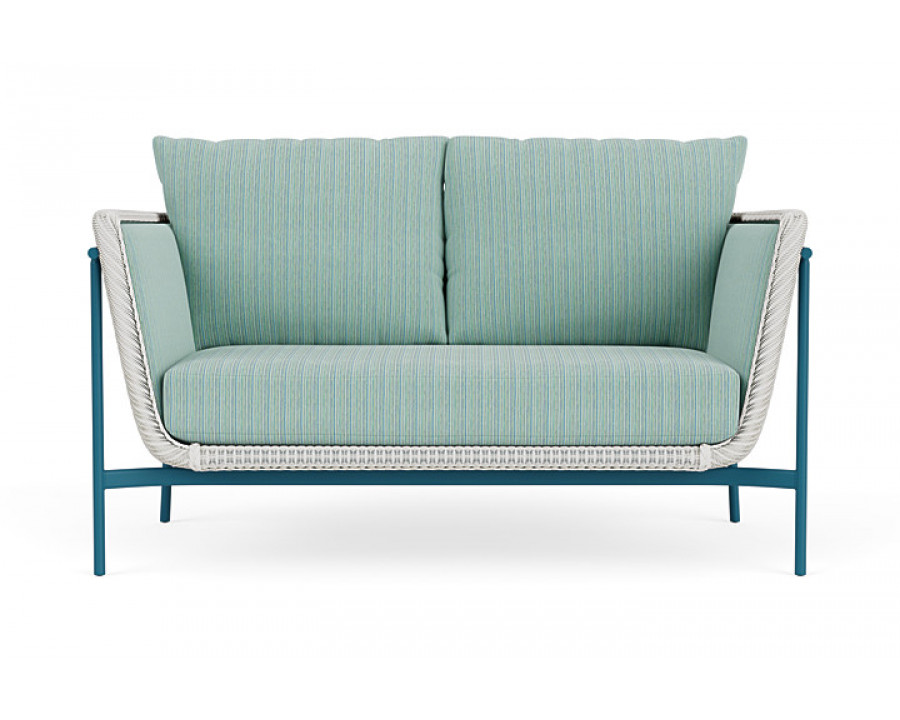 Lloyd Flanders™ Solstice Loveseat  - Matte White, Peacock