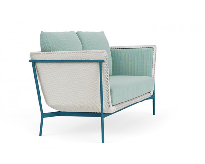 Lloyd Flanders™ Solstice Loveseat  - Matte White, Peacock