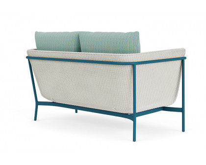 Lloyd Flanders™ Solstice Loveseat  - Matte White, Peacock