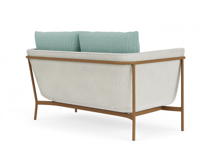 Lloyd Flanders™ Solstice Loveseat  - Matte White, Hickory