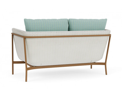 Lloyd Flanders™ Solstice Loveseat  - Matte White, Hickory