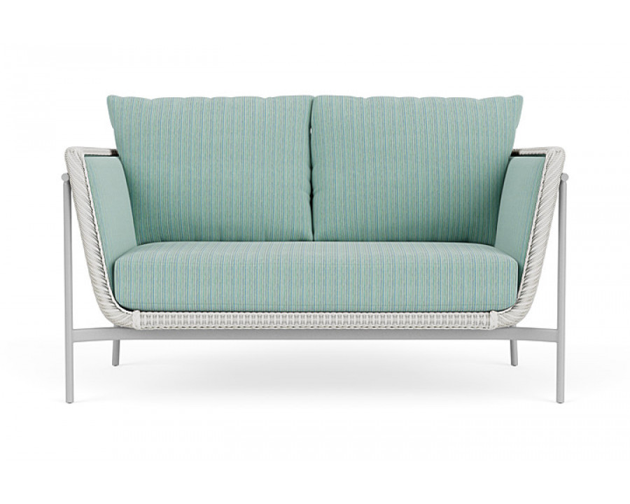 Lloyd Flanders™ Solstice Loveseat  - Matte White, Metallic Silver