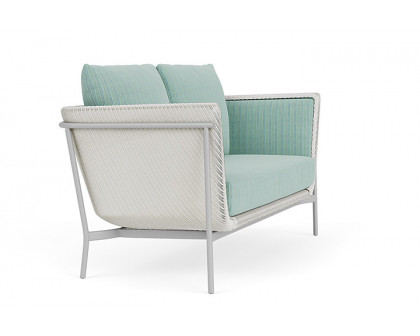 Lloyd Flanders™ Solstice Loveseat  - Matte White, Metallic Silver