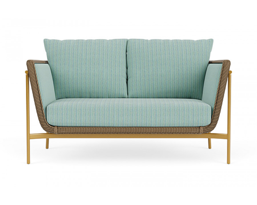 Lloyd Flanders™ Solstice Loveseat  - Fawn, Metallic Gold