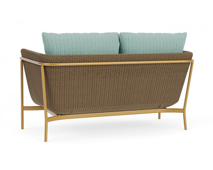 Lloyd Flanders™ Solstice Loveseat  - Fawn, Metallic Gold