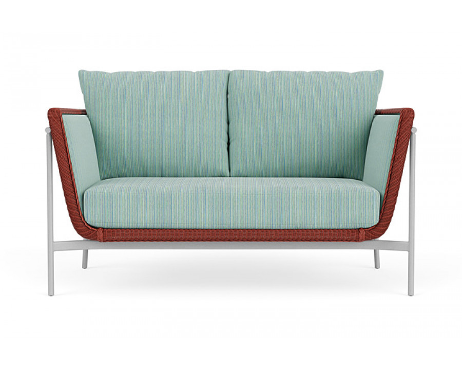 Lloyd Flanders™ Solstice Loveseat  - Terracotta, Metallic Silver