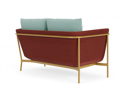 Lloyd Flanders™ Solstice Loveseat  - Terracotta, Metallic Gold