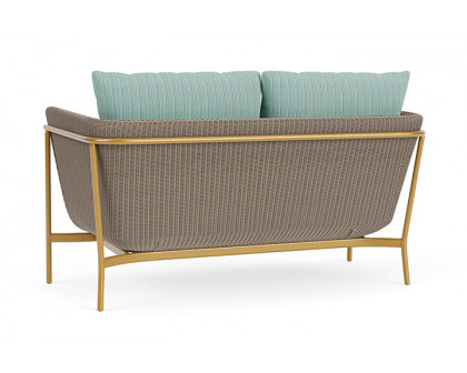 Lloyd Flanders™ Solstice Loveseat  - French Beige, Metallic Gold