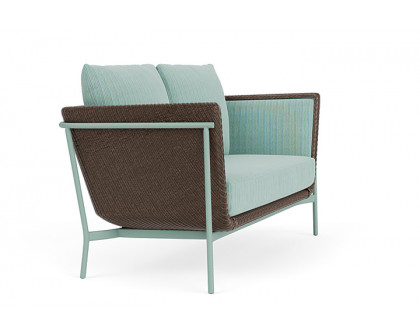 Lloyd Flanders™ Solstice Loveseat  - Bark, Sea Glass