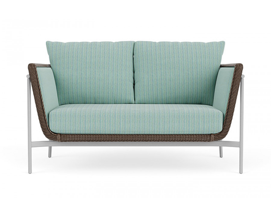 Lloyd Flanders™ Solstice Loveseat  - Bark, Metallic Silver