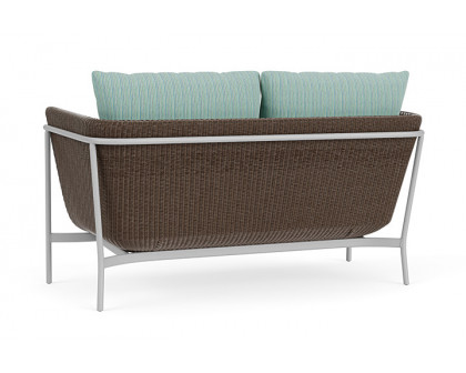 Lloyd Flanders™ Solstice Loveseat  - Bark, Metallic Silver