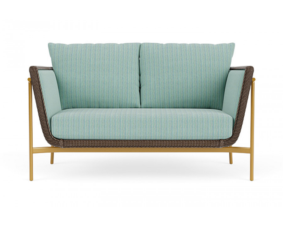 Lloyd Flanders™ Solstice Loveseat  - Bark, Metallic Gold