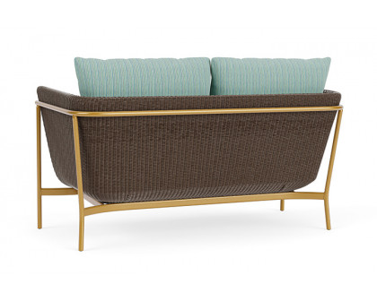 Lloyd Flanders™ Solstice Loveseat  - Bark, Metallic Gold