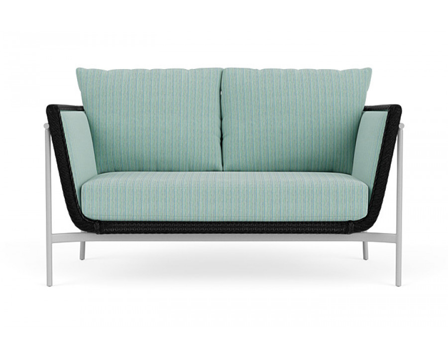 Lloyd Flanders™ Solstice Loveseat  - Ebony, Metallic Silver