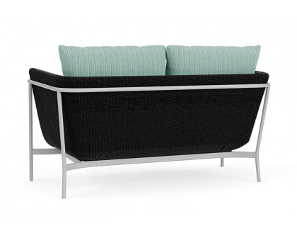 Lloyd Flanders™ Solstice Loveseat  - Ebony, Metallic Silver