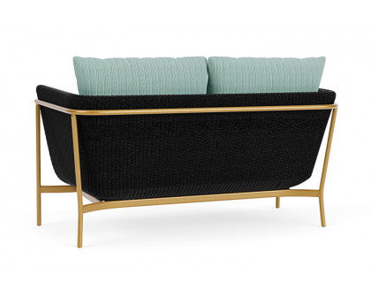 Lloyd Flanders™ Solstice Loveseat  - Ebony, Metallic Gold