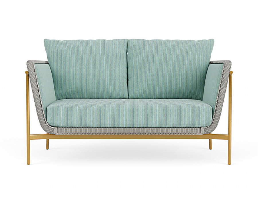 Lloyd Flanders™ Solstice Loveseat  - Platinum, Metallic Gold