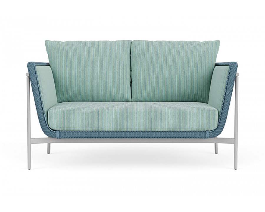 Lloyd Flanders™ Solstice Loveseat  - Stillwater, Metallic Silver