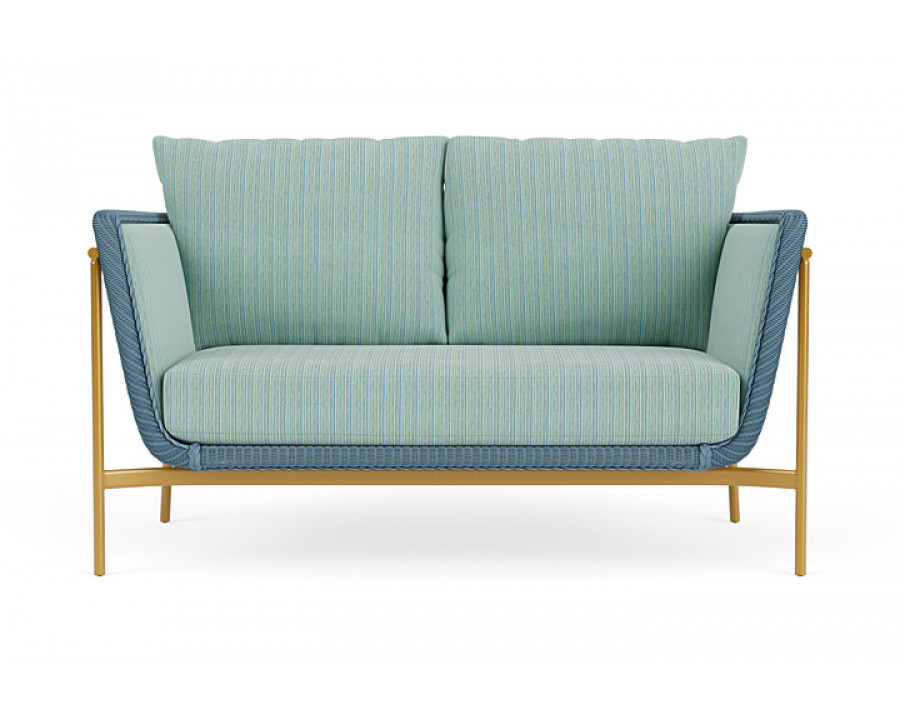 Lloyd Flanders™ Solstice Loveseat  - Stillwater, Metallic Gold