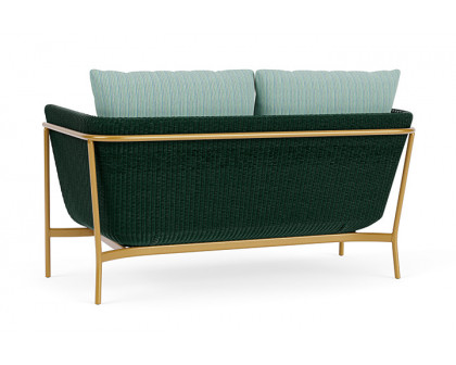 Lloyd Flanders™ Solstice Loveseat  - Woodland, Metallic Gold