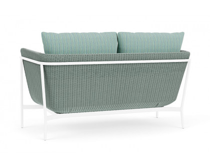 Lloyd Flanders™ Solstice Loveseat  - Sea Glass, White