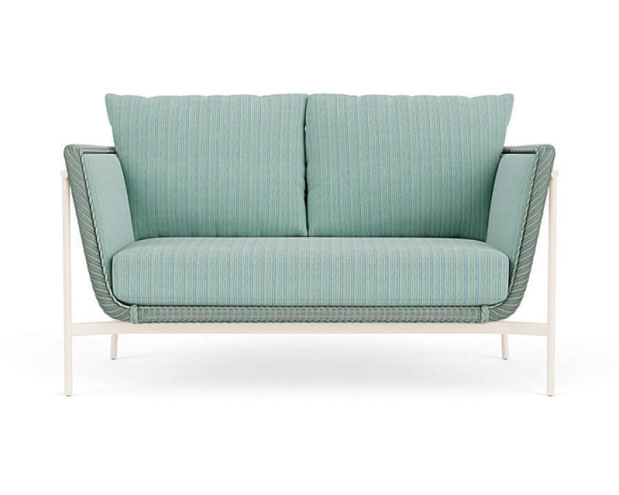 Lloyd Flanders™ Solstice Loveseat  - Sea Glass, Ivory