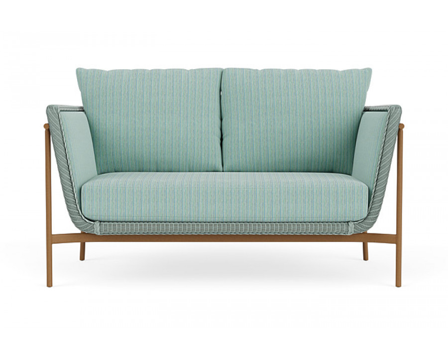 Lloyd Flanders™ Solstice Loveseat  - Sea Glass, Hickory