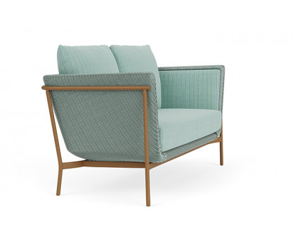 Lloyd Flanders™ Solstice Loveseat  - Sea Glass, Hickory