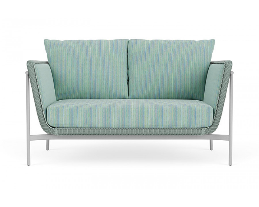 Lloyd Flanders™ Solstice Loveseat  - Sea Glass, Metallic Silver