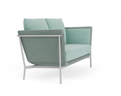 Lloyd Flanders™ Solstice Loveseat  - Sea Glass, Metallic Silver