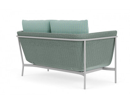 Lloyd Flanders™ Solstice Loveseat  - Sea Glass, Metallic Silver