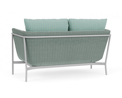 Lloyd Flanders™ Solstice Loveseat  - Sea Glass, Metallic Silver