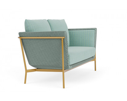 Lloyd Flanders™ Solstice Loveseat  - Sea Glass, Metallic Gold