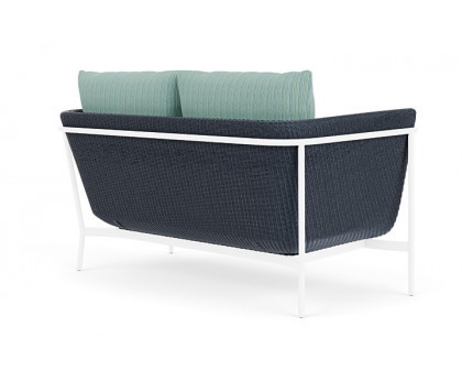 Lloyd Flanders™ Solstice Loveseat  - Denim Blue, White