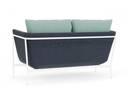 Lloyd Flanders™ Solstice Loveseat  - Denim Blue, White