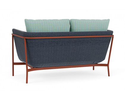 Lloyd Flanders™ Solstice Loveseat  - Denim Blue, Terracotta