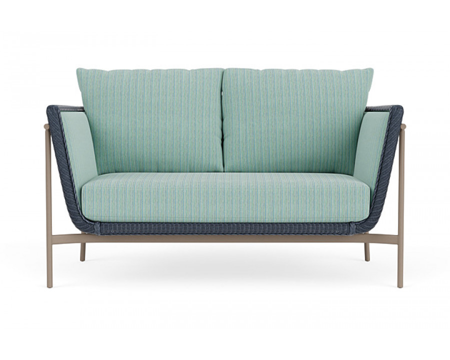 Lloyd Flanders™ Solstice Loveseat  - Denim Blue, French Beige