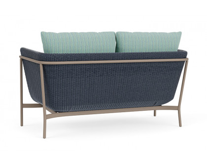 Lloyd Flanders™ Solstice Loveseat  - Denim Blue, French Beige