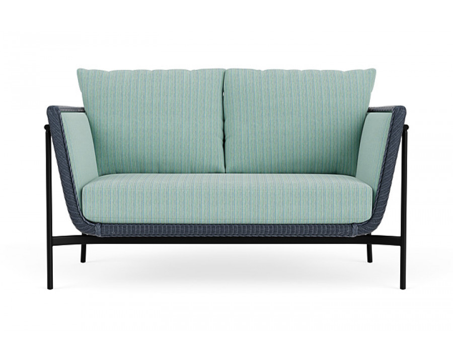 Lloyd Flanders™ Solstice Loveseat  - Denim Blue, Ebony