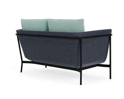 Lloyd Flanders™ Solstice Loveseat  - Denim Blue, Ebony