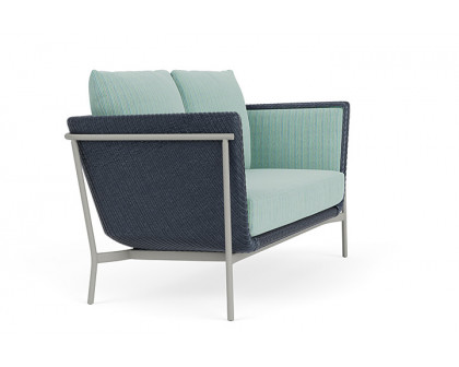 Lloyd Flanders™ Solstice Loveseat  - Denim Blue, Platinum