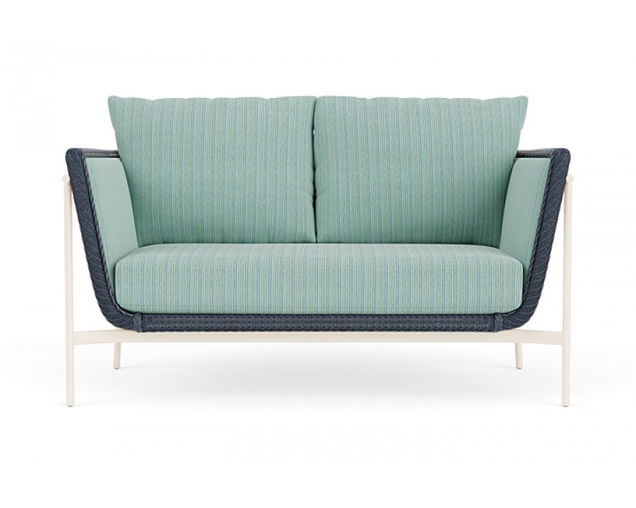 Lloyd Flanders™ Solstice Loveseat  - Denim Blue, Ivory